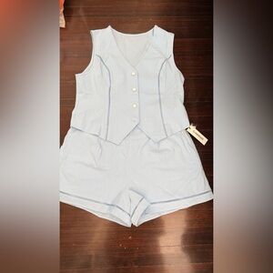 COMMENSE TWO PIECE SET Sky Blue